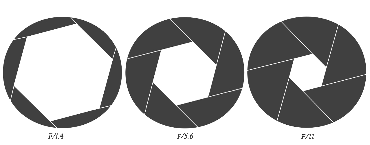 Beispiel von Blendenöffnungen