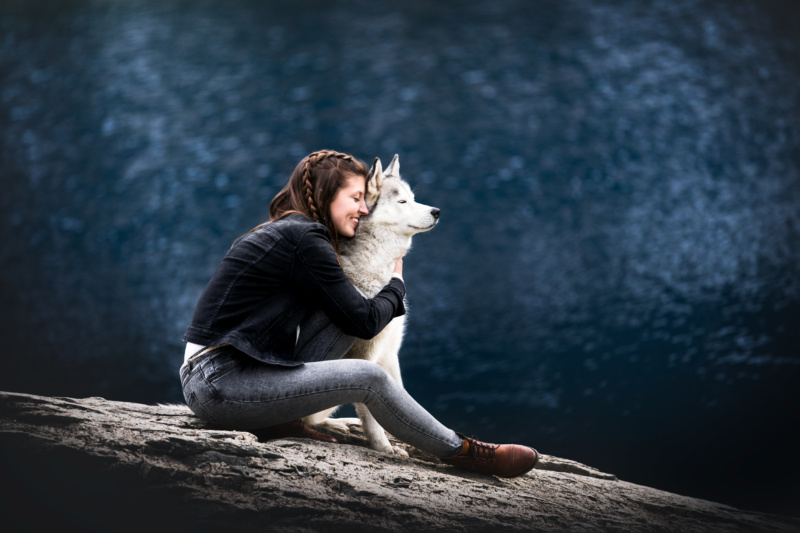 Hund und Mensch Fotoshooting in der Schweiz